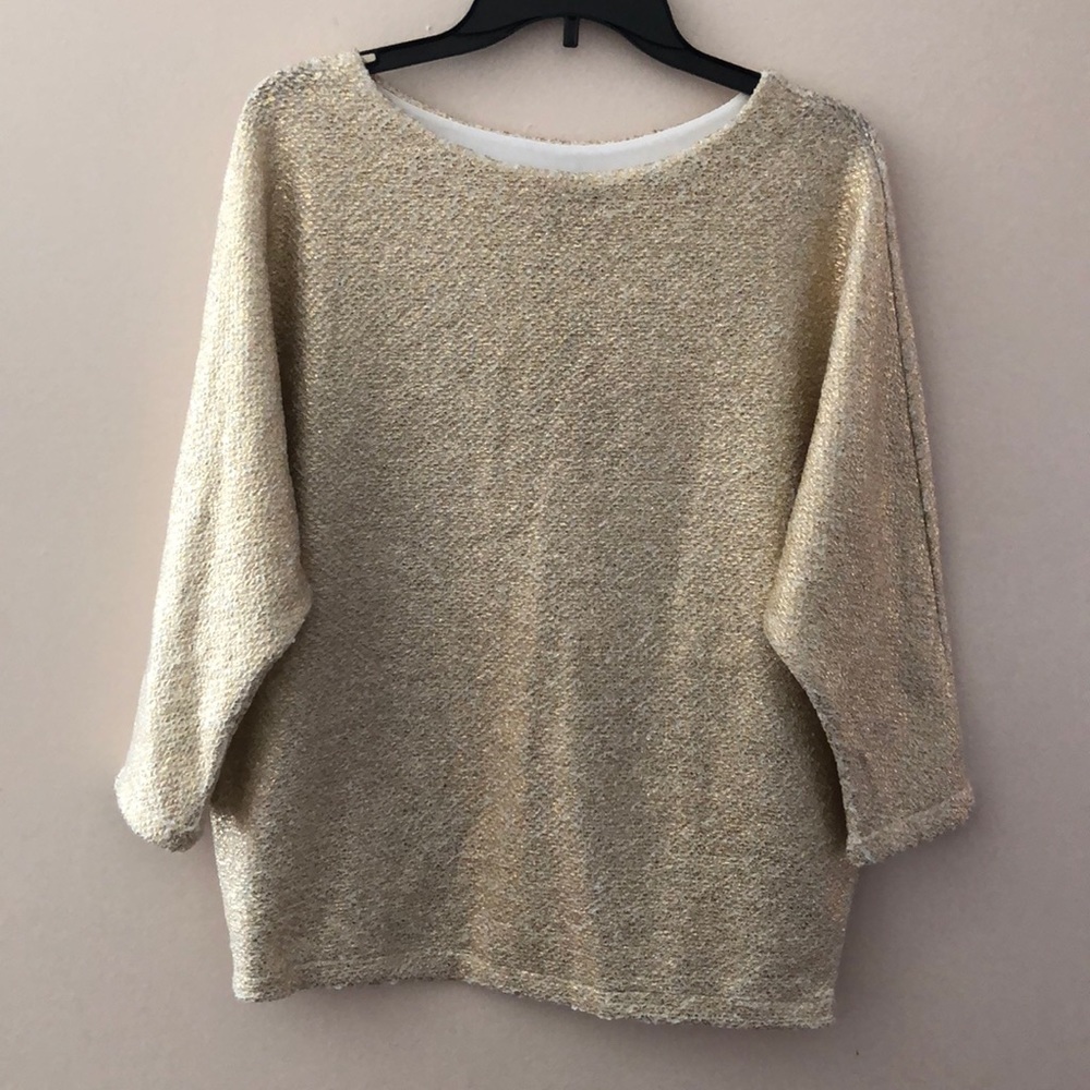 Worthington polar bear w foil Top Size L New